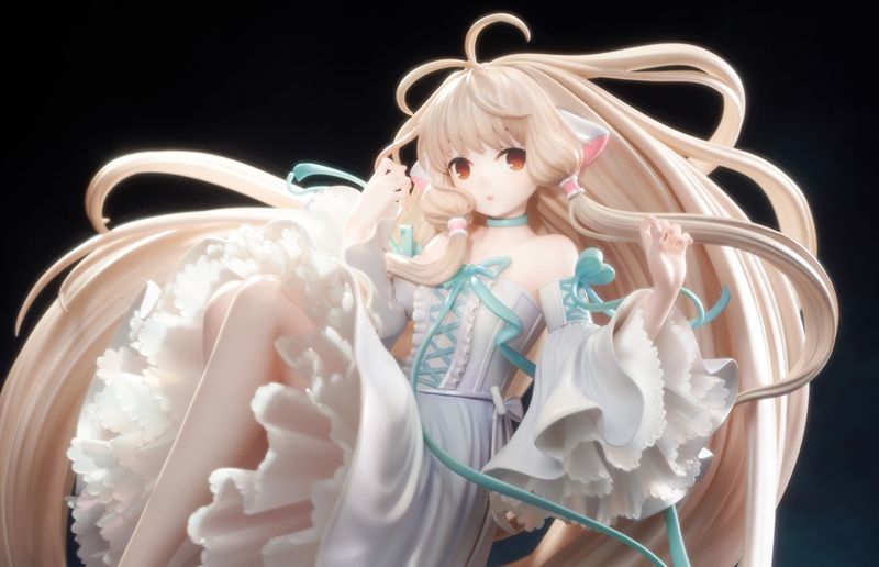 《人形电脑天使心》小叽手办 白色礼裙尽显绝美身形